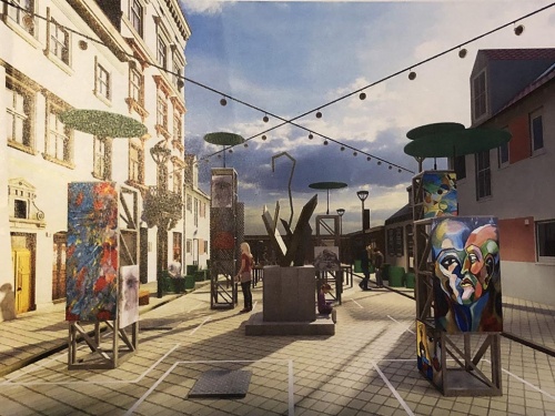 El nuevo paseo gastron&oacute;mico ser&aacute; intervenido por el artista de la Torre Eiffel