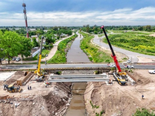 Entre Merlo y Moreno: Mirá cómo es el nuevo cruce que une ambos lados del Río Reconquista