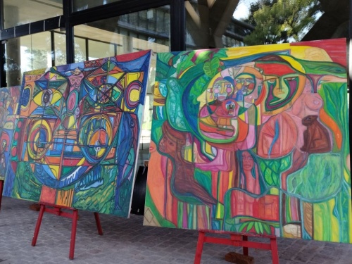 Parque Leloir desbord&oacute; de Arte y los vecinos disfrutaron de una mega muestra