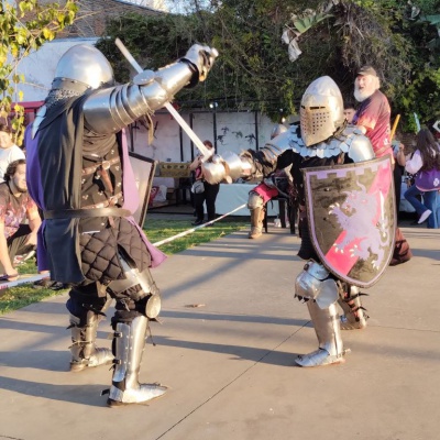 Espadas, música y comida medieval: mirá cómo fue el festival que llenó de historia a Merlo