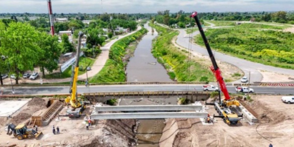 Entre Merlo y Moreno: Mirá cómo es el nuevo cruce que une ambos lados del Río Reconquista